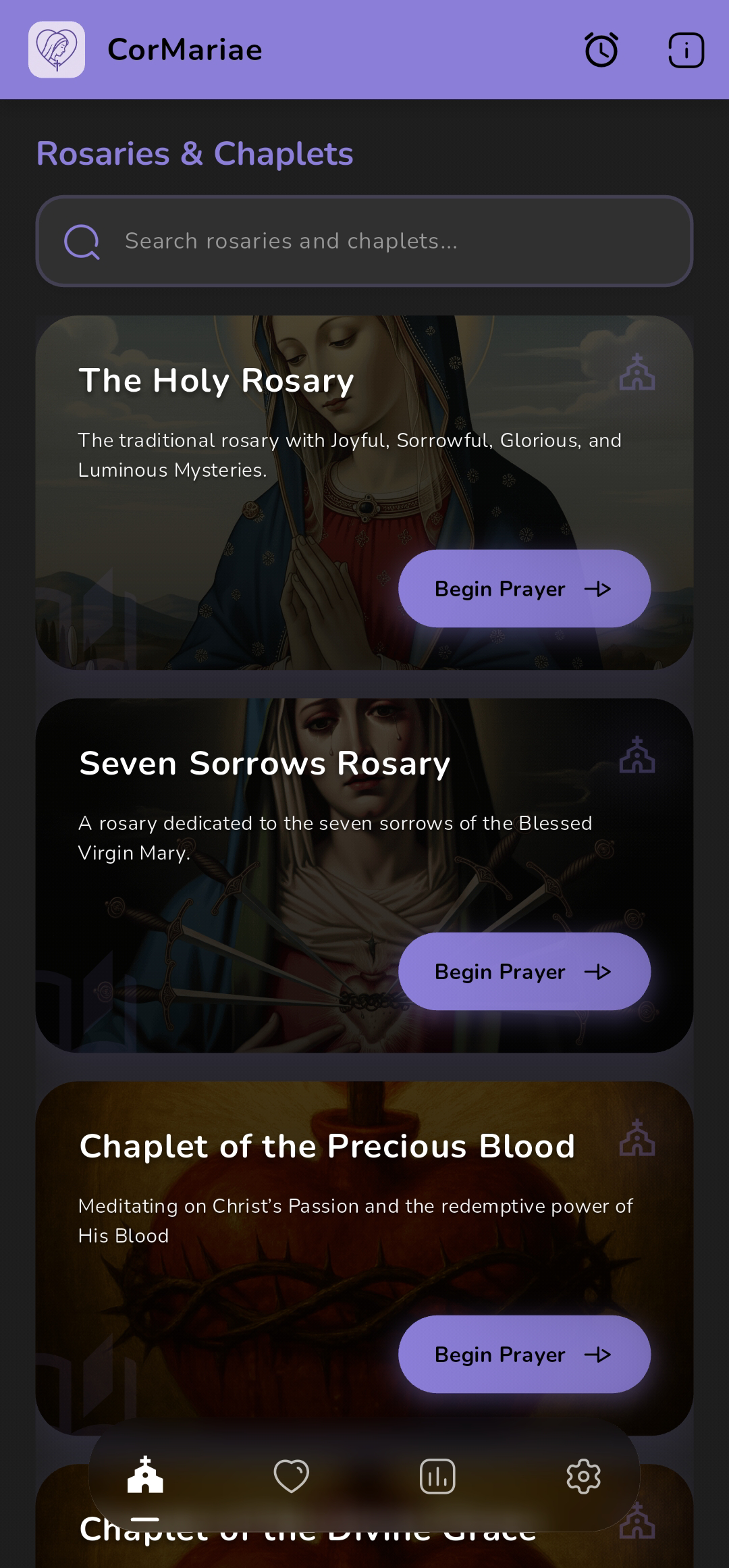 Home Page - Dark Mode